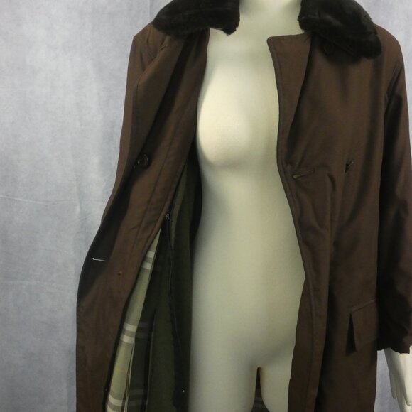 Brown Vintage Burberry Coat - Picture 2 of 4